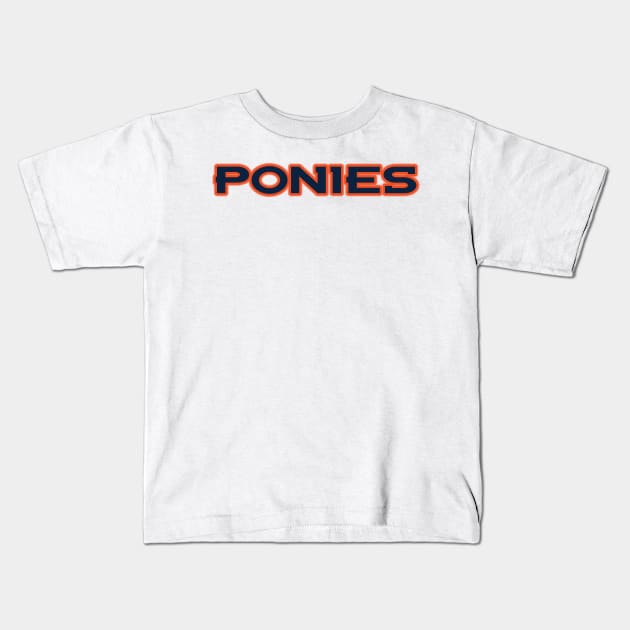 Ponies! Kids T-Shirt by OffesniveLine